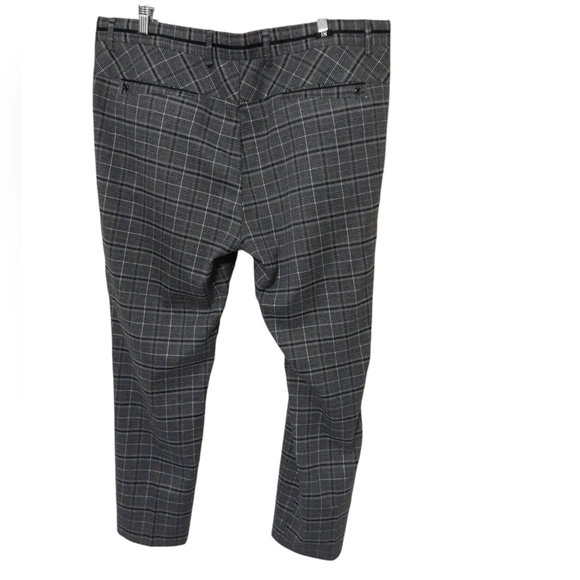 TR premium dress pant men 42 plaid gray event holidays casual office Y2K - Picture 8 of 9